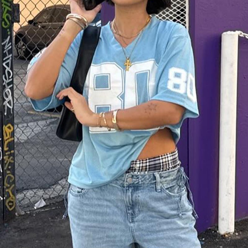 Mesh Varsity Crop Jersey 80
