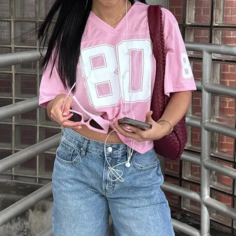 Mesh Varsity Crop Jersey 80