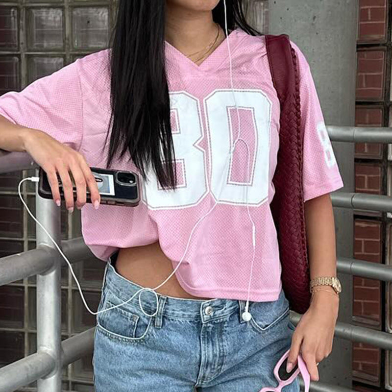 Mesh Varsity Crop Jersey 80
