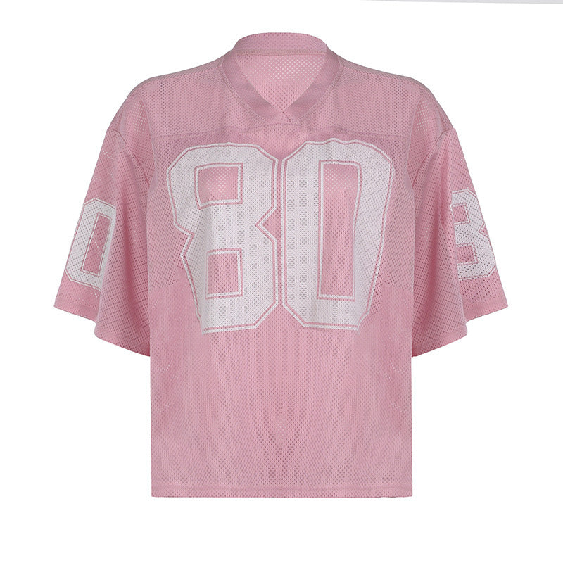 Mesh Varsity Crop Jersey 80