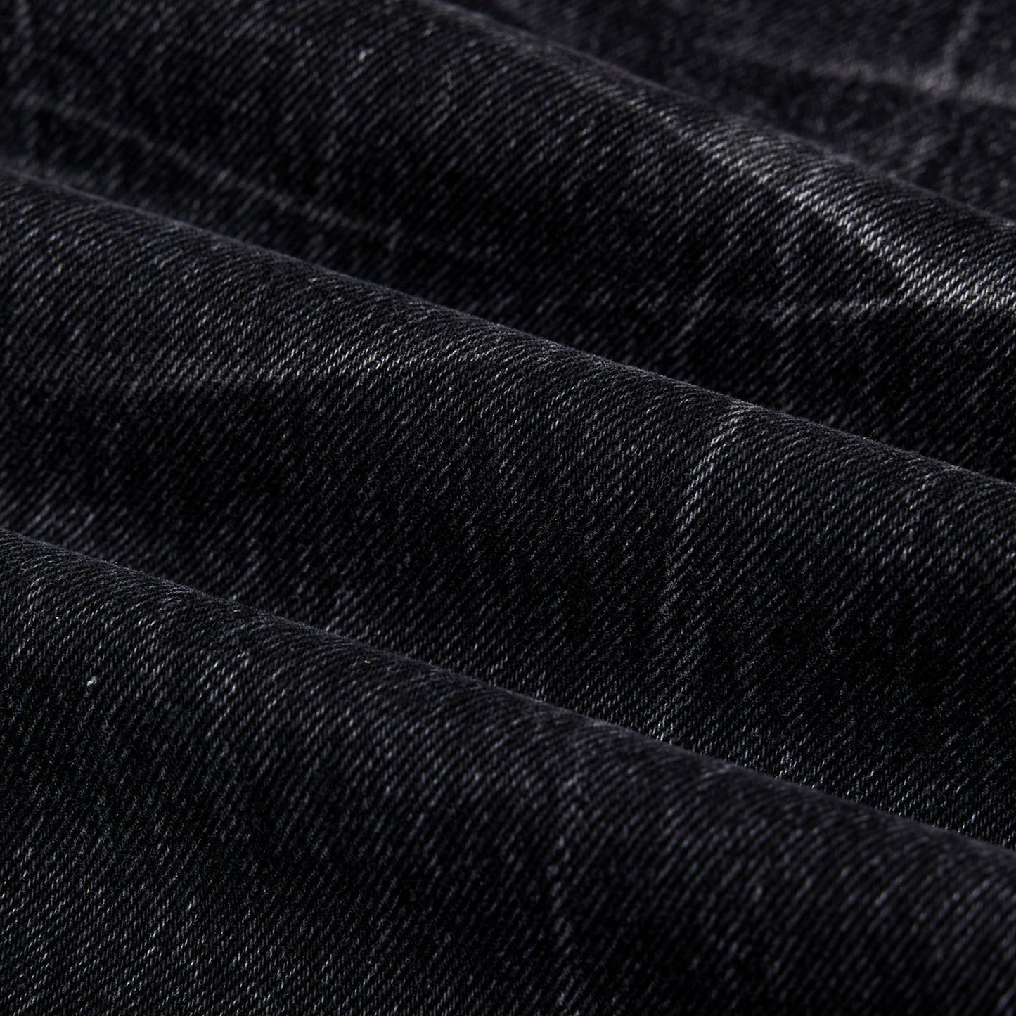 American Washed Old Lightning Crack Jeans