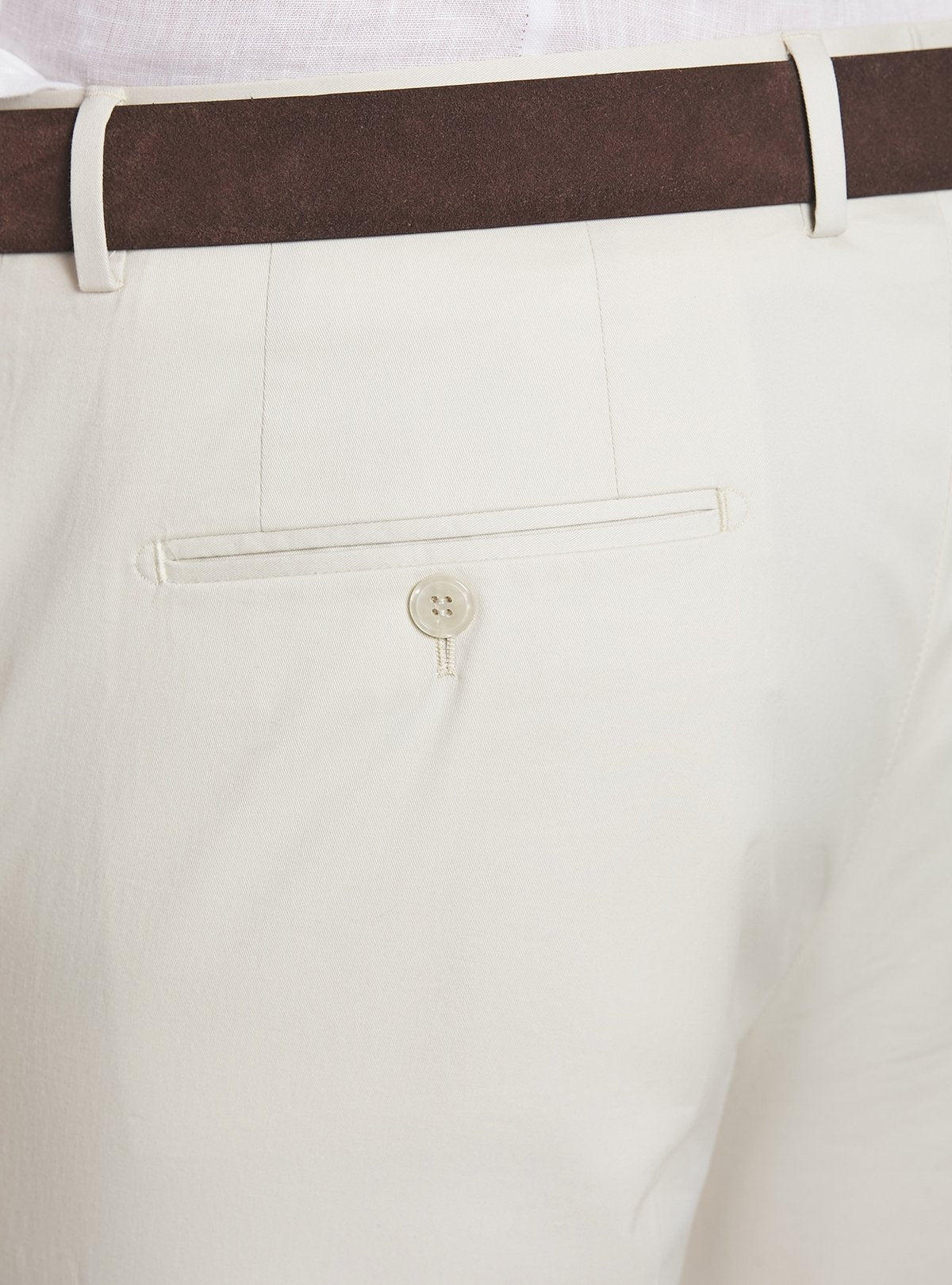 Pantalone in cotone elasticizzato-1