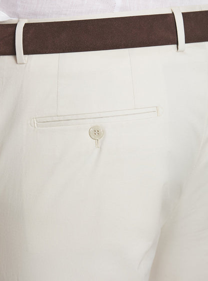 Pantalone in cotone elasticizzato-1