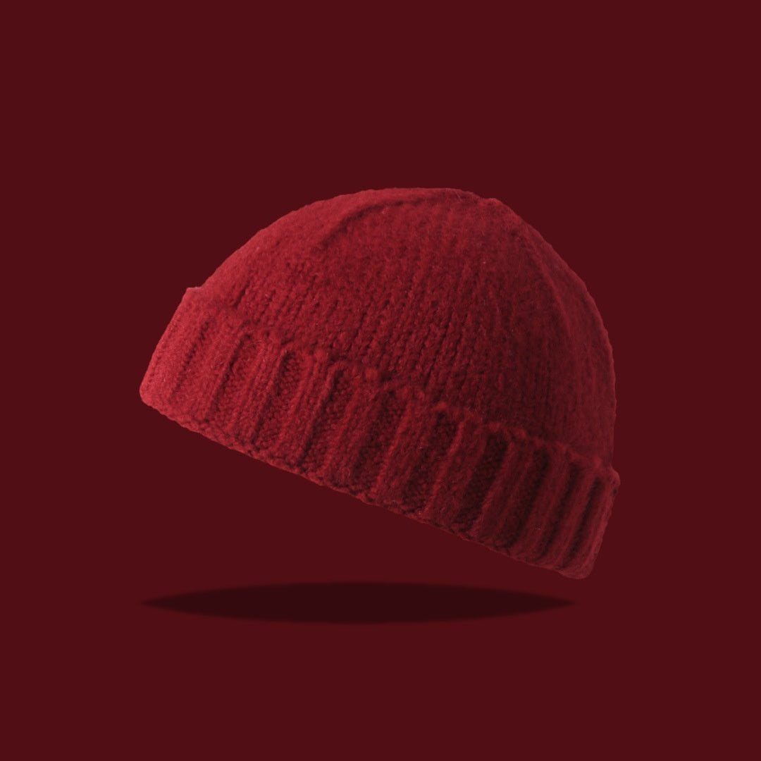 Chunky Knit Fold Beanie