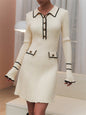Elegant Riviera Button Dress