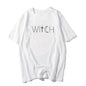 witch print casual T-shirt