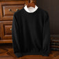 Fine knit crew neck sweater