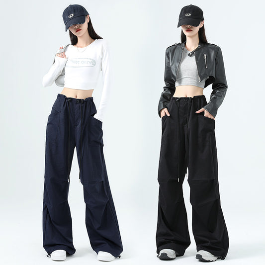 Utility Wide-Leg Cargo Pants