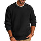 Beige chunky knit crewneck sweater
