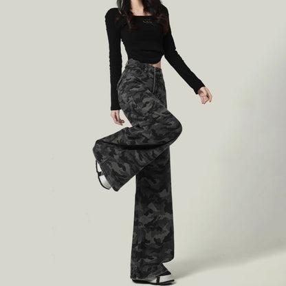 Camo Print Baggy Jeans