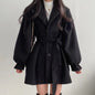 Belted Wool-Blend Coat