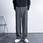 Tailored Black Pleated Trousers with Straight Fit