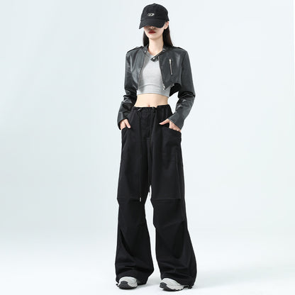 Utility Wide-Leg Cargo Pants