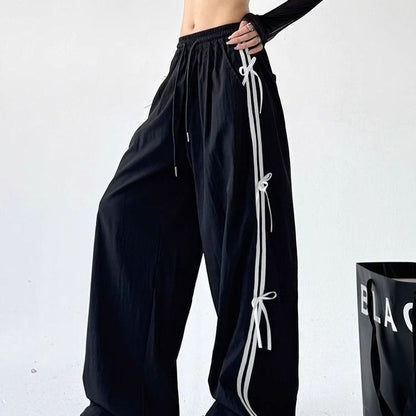 Bow Tie White Pants Leisure Cargo
