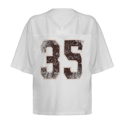 Distressed Print Mesh Jersey 35