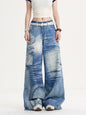 Vintage Wash Blue Baggy Jeans