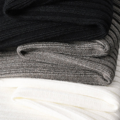 Ribbed half-zip polo sweater