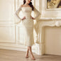 Vestido midi Ivory Belle