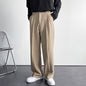 Tailored Black Pleated Trousers with Straight Fit