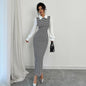 Fashion Fake Two Pieces Women's Dress