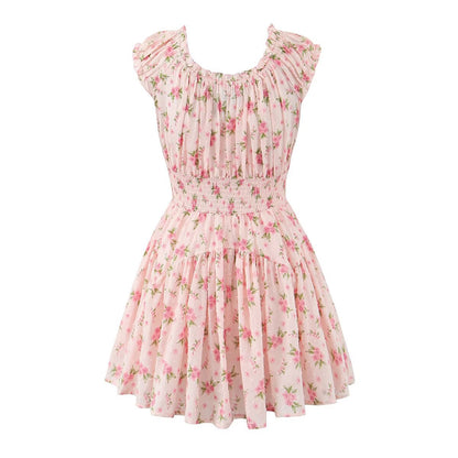 Floral Smocked Ruffle Mini Dress
