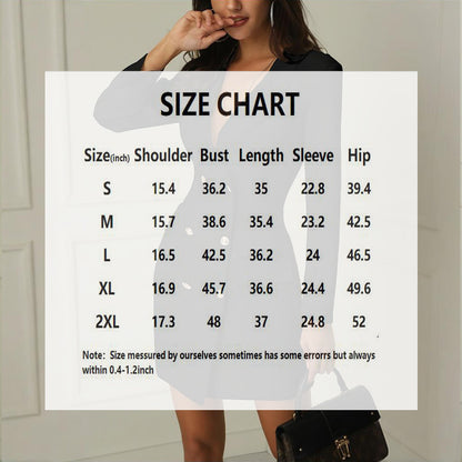 Tailored Double-Breasted Blazer Dress