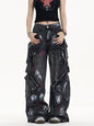 Graffiti Splatter Cargo Jeans
