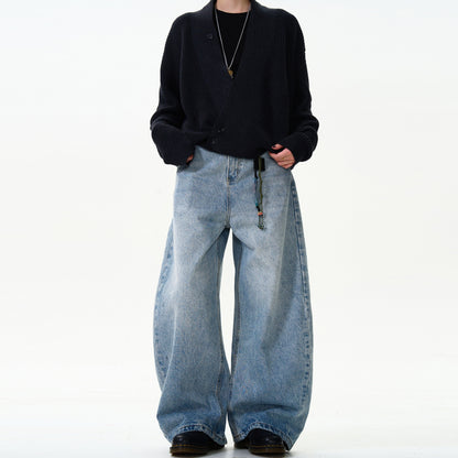 Loose-fitting wide-leg jeans