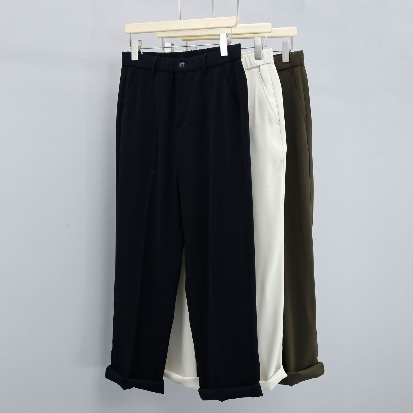 Tailored cuffed trousers