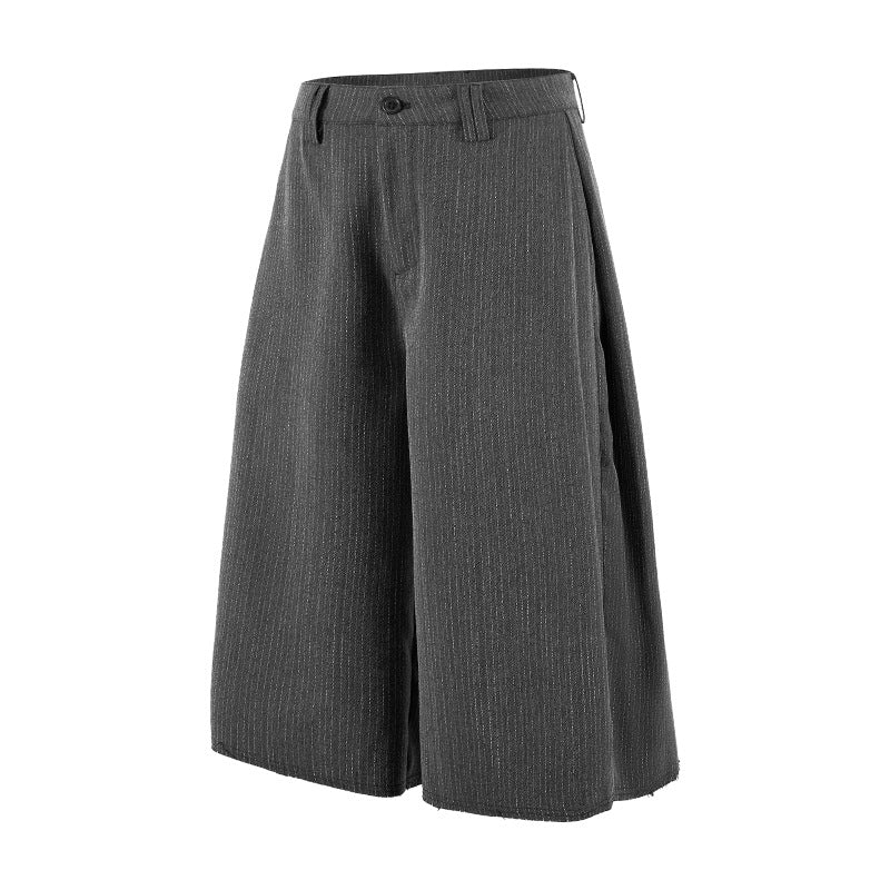 Wide-Leg Tailored Shorts