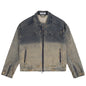 Lanhai men's clothing autumn and winter heavy washing to do old damaged zipper casual retro denim coat trendy men