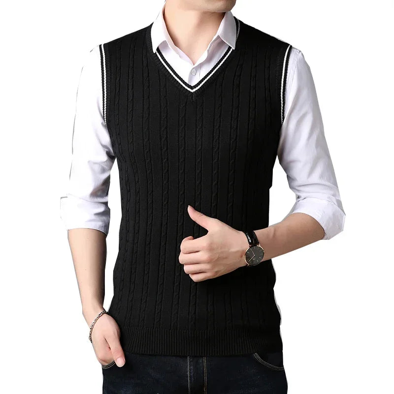 Sweater Mens Knitwear Sweater Vest for Men