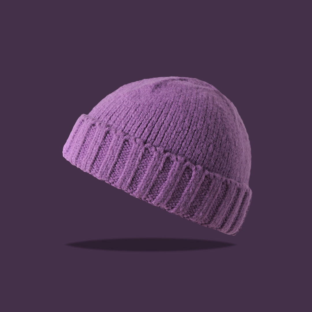 Chunky Knit Fold Beanie