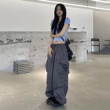 Straight Wide Leg Casual Pants