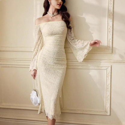 Vestido midi Ivory Belle
