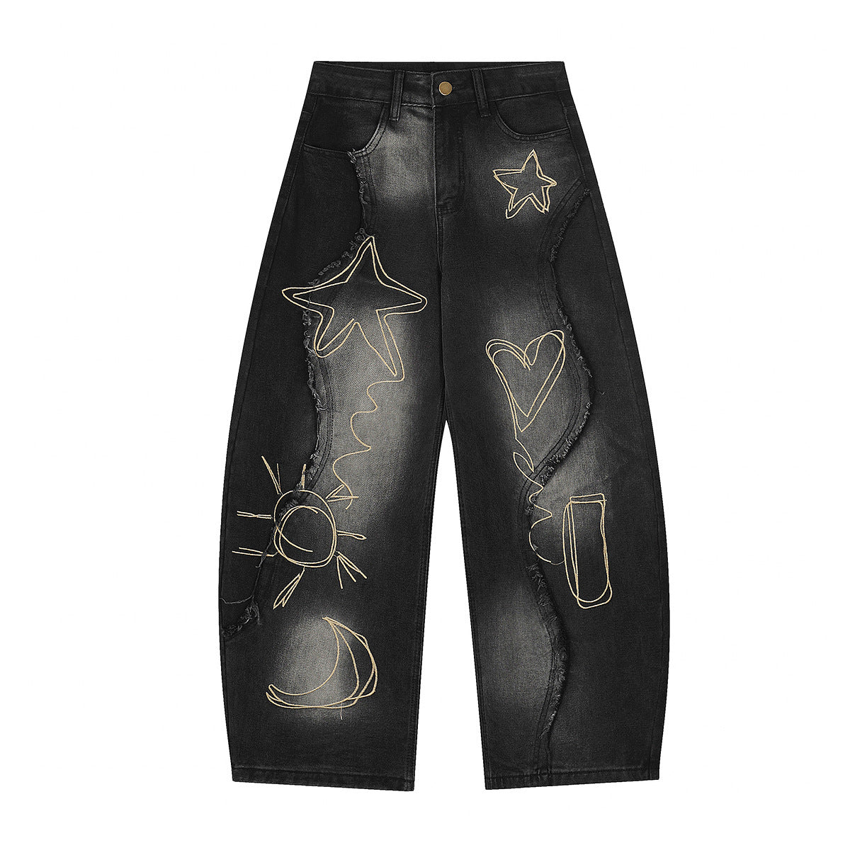 Cosmic Graffiti Baggy Jeans