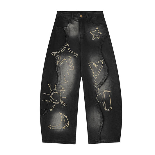 Cosmic Graffiti Baggy Jeans