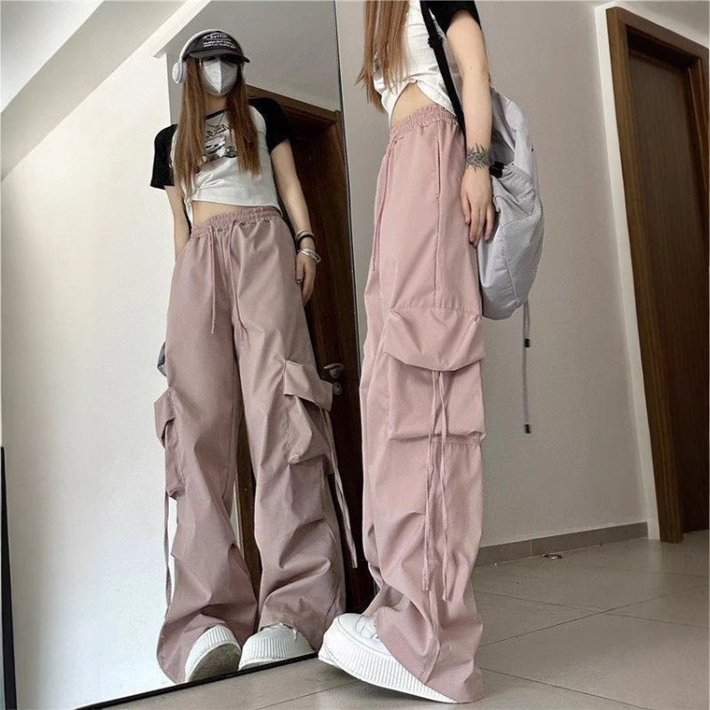 Oversized Parachute Cargo Pants
