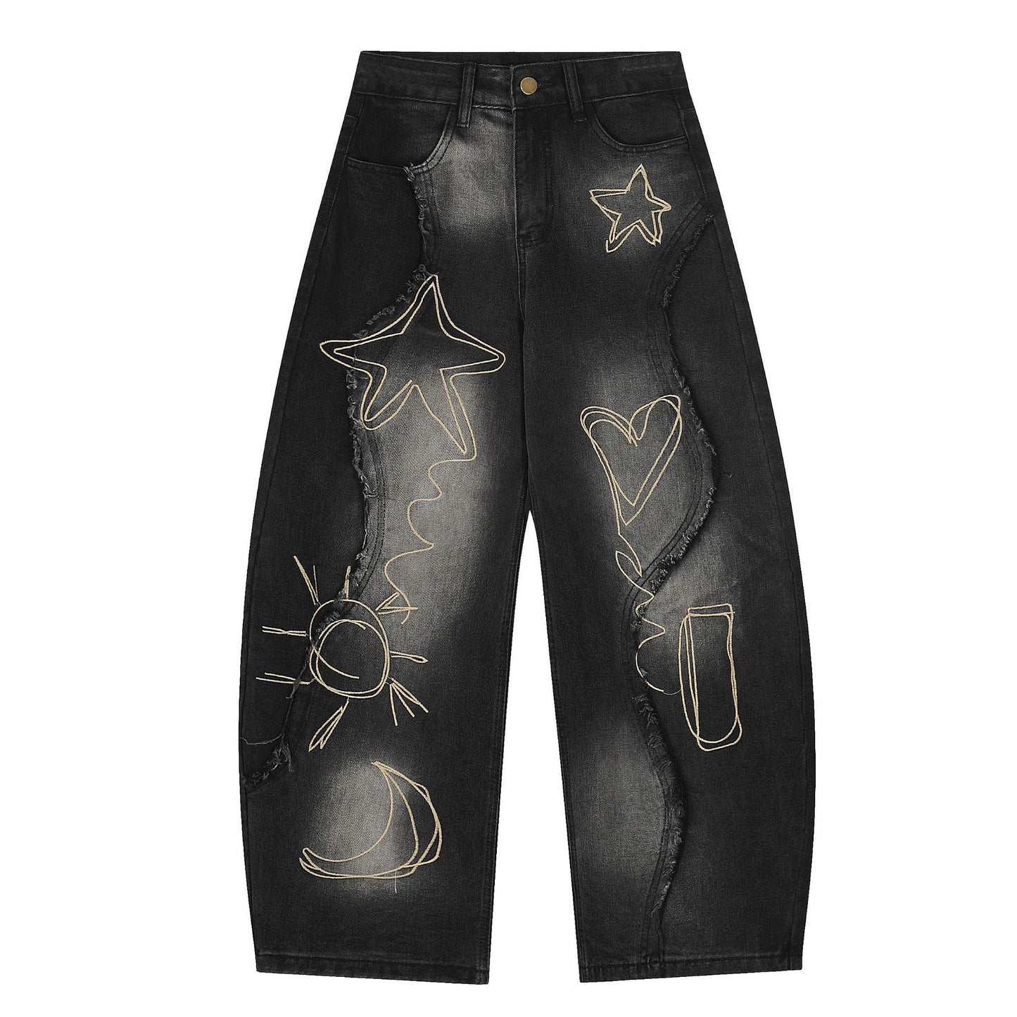 Cosmic Graffiti Baggy Jeans