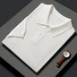Textured knit polo shirt