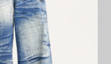 Vintage Wash Blue Baggy Jeans
