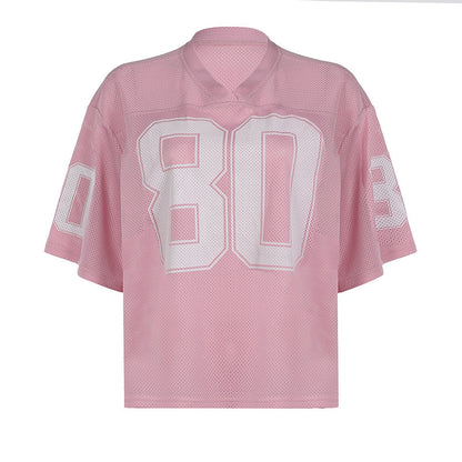 Mesh Varsity Crop Jersey 80