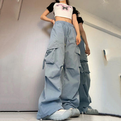 Oversized Parachute Cargo Pants