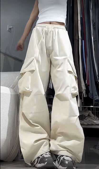 Oversized Parachute Cargo Pants