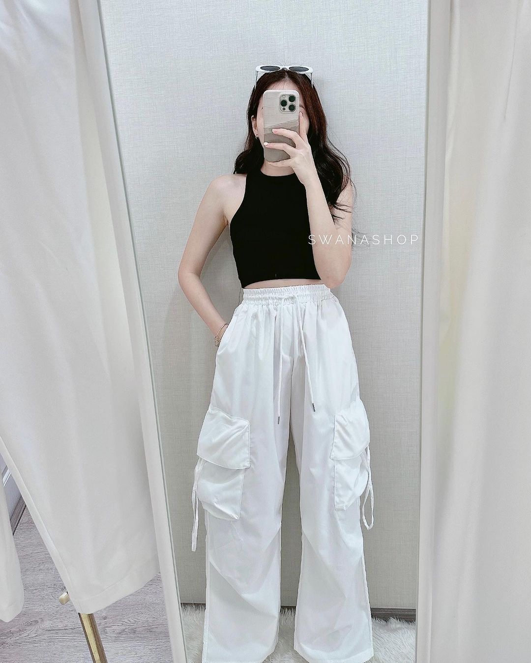 Oversized Parachute Cargo Pants