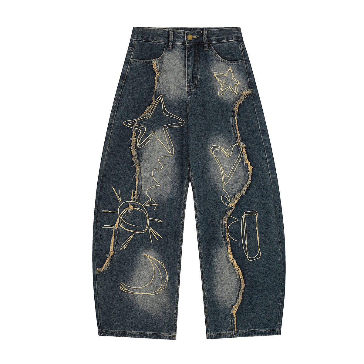 Cosmic Graffiti Baggy Jeans