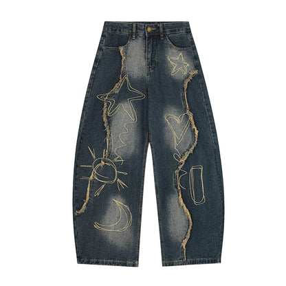 Cosmic Graffiti Baggy Jeans