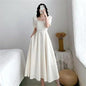 Puff-Sleeve Flowy Maxi Dress