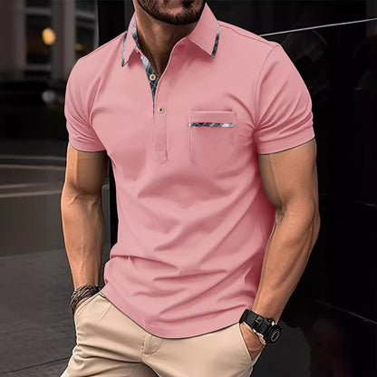 Slim-fit polo shirt with contrast details