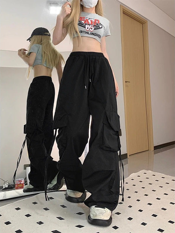 Oversized Parachute Cargo Pants
